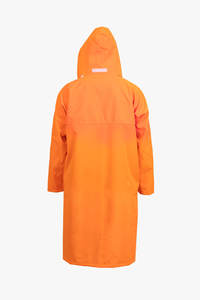 Veste de pluie enduite de PU imperméable coupe-vent respirante haute visibilité avec bandes réfléchissantes pour le camping et les vêtements de travail - Product Image 3