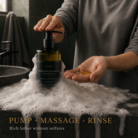 Shampooing et après-shampoing anti-croûtes sans sulfate pour le contrôle du sébum, au cèdre, bergamote et menthe, soin du cuir chevelu et démêlant capillaire