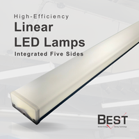 Barre lumineuse LED linéaire à 5 faces haute efficacité 70W 120*10CM, éclairage commercial à large portée