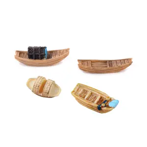 yiwu insheen household art craft 3d artificial boat ship design diy decorative resin cabochon charm for keychain keyring