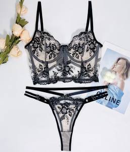 Großhandel Hochwertige 2-teilige Spitze Set Sexy Dessous Spitze Unterwäsche Frauen Mujeres Ropa Interieur Dessous Sexy Feminina - Product Image 6