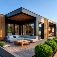Maison Conteneur Moderne en Acier avec Terrasse - Conception de Villa Étanche