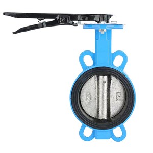 Niken tấm đĩa <span class=keywords><strong>wcb</strong></span> trục EPDM Ghế khoan đầu Wafer bướm van PN16 DN80 dễ uốn sắt 3 "inch tiêu chuẩn nước Hướng dẫn sử dụng - Product Image 3