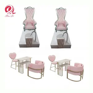Commercio all'ingrosso di bellezza del salone del chiodo set di mobili moderna sedia di pedicure del piede massaggio termale no idraulico