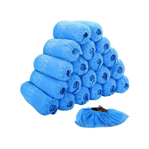 Disposable Non Skid Non Woven Shoe Cover Disposable Elastic Protective Dustproof Anti-slip Shoe Cover