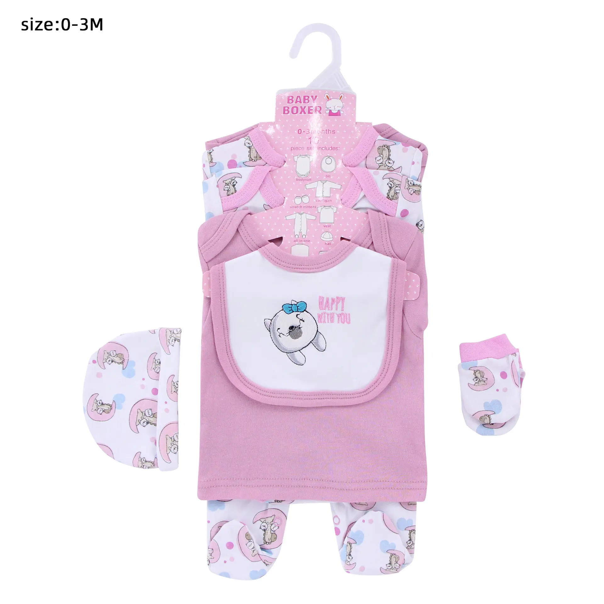 Boys Infant Girls Romper Unisex Newborn Baby Gift Set Clothes Suits
