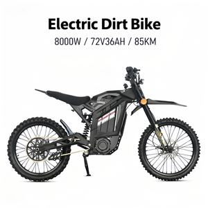 Vélo de montagne à moteur central 8000w, freins à disque en fer 72v, vélo tout-terrain, vitesse maximale 85km/h, 365.65n.m, vélo électrique pour adulte - Product Image 1