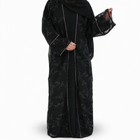 Abaya et robe intérieure musulmanes de style turc pour femmes, 2 pièces, respirantes, en polyester, robe maxi ODM