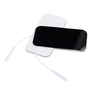 6*9cm grandes électrodes rectangulaires avec broche de 2.0mm soulagent les douleurs musculaires et articulaires unités de machine de physiothérapie adhésive TENS - Product Image 1