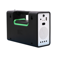 Kits d'éclairage solaire LED Wenqi avec 3 ampoules, système radio portable avec haut-parleur, mini lampe de camping extérieure