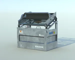 Galvanizli toprak ekran kum çakıl ayırma makinesi kompost screener