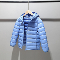 Nouveaux enfants coton rembourré veste légère vêtements d'hiver enfants garçons filles coton vers le bas manteau à capuche
