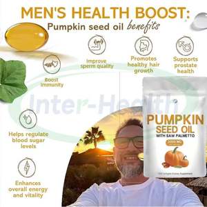 Cápsulas de Aceite de Semilla de Calabaza y Saw Palmetto Orgánico Halal Ausreson, Suplemento en Cápsulas de Aceite de Semilla de Calabaza con Saw Palmetto - Product Image 3