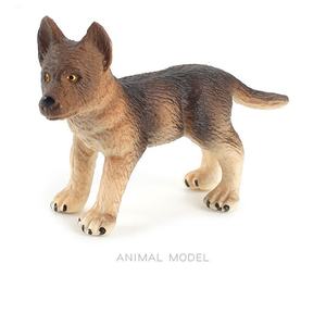 بيع بالجملة الخشب المنحوت الصلبة الكلب نموذج تمثال محاكاة 10 مجموعة PVC اللعب اليدوية الديكور - Product Image 5