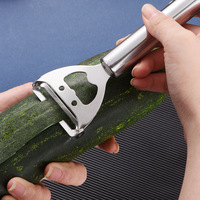 430 roestvrij staal voor gezichtsmeloen-schaafmachine Creatieve fruitschil-flesopener Dual-Purpose dunschiller Handmatig keukengereedschap