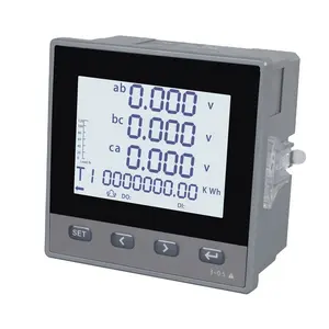 Hot sale 96*96mm NEW 300 Series Three Phase LCD Multifunction Meter with harmonic and multi-tariff long time guarantee