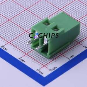 KF129-5.0-2P Screw Terminal Block Through hole Component (THT),P=5mm Connector 1x2P 5mm Green Through Hole - Product Image 2