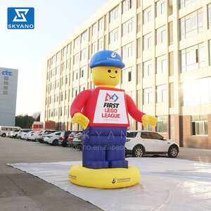 Personnages de dessins animés gonflables géants en forme de blocs de construction, mascotte publicitaire <span class=keywords><strong>gonflable</strong></span> - Product Image 2