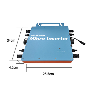 Micro-onduleur solaire simple avec protection anti-îlotnement, étanche IP66, résistant à la poussière, GT 1200W-1600W, haute efficacité, WIFI Cloud - Product Image 4