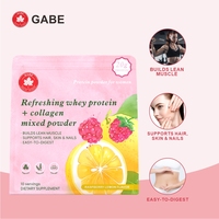 Compléments en gros : Poudre de protéines de lactosérum rafraîchissante + collagène, aide à développer la masse musculaire maigre, facile à digérer pour les femmes