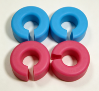 Anneau en silicone en forme de C, joint en caoutchouc à clipser, anneau de retenue en silicone absorbant les chocs