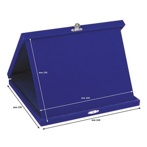 Cadre de plaque d'immatriculation en velours bleu 21x17cm, design élégant, housse de protection - Product Image 2