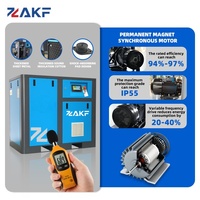 Compresseur d'air à vis ZAKF 22KW 30HP 380V/50HZ IP54, pompe à air, pression 7-10 bar, débit 1,1-3,8 m3/min, refroidissement par air, usage industriel