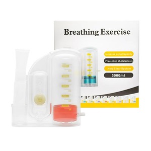 呼吸トレーナー医療用3ボールインセンティブポータブルスパイロメーター、肺運動・身体測定トレーナー - Product Image 6