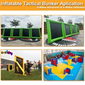 Búnkeres Inflables Tácticos Verdes para Paintball, Búnkeres Speedball para Deportes de Tiro con Paintballs Incluidos, Venta al Por Mayor - Product Image 5