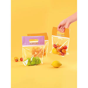 Paquete de 6 bolsas de almacenamiento de alimentos con cremallera y Asa-¡Compre ahora! - Product Image 1