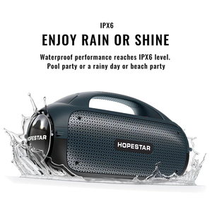 Microphone Portable Hopestar <span class=keywords><strong>A50</strong></span> Vente Flash Enceinte <span class=keywords><strong>Sans</strong></span> <span class=keywords><strong>Fil</strong></span> 80W IPX6 Subwoofer d'Extérieur Haute Puissance Étanche avec LED RGB pour Soirées - Product Image 3