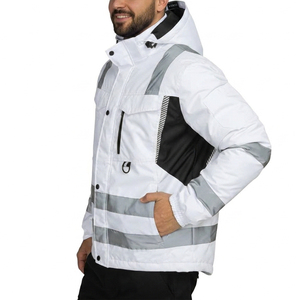 Veste de sécurité haute visibilité réfléchissante pour travaux de construction, meilleure veste de sécurité, vente chaude, veste de travail réfléchissante haute visibilité pour l'hiver - Product Image 4
