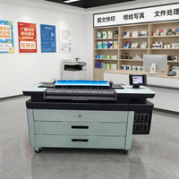 Poster Iklan Bekas yang Direkondisi Mesin Fotokopi CAD Kecepatan Tinggi A1 A0 Printer Plotter Produksi HP PageWide XL 5000 5100 5200 6000 MFP