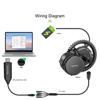Cable de Programación Bafang CAN para Motor Central BBS01 BBS02 BBSHD, Cable USB de Nueva Versión para Bicicletas Eléctricas
