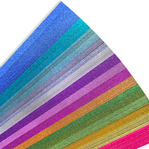 Bandes de papier origami étoiles scintillantes en gros, papier étoile porte-bonheur brillant, couleurs assorties pour la décoration artisanale DIY et les fêtes - Product Image 2
