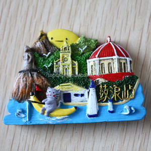 Conception personnalisée de montagne enneigée Guyana <span class=keywords><strong>Akdeniz</strong></span> Résine Réfrigérateur Magnétique Italie Sicilia Noto Népal Aimant Souvenir - Product Image 5