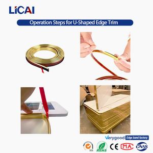 <span class=keywords><strong>Bande</strong></span> de bordure en <span class=keywords><strong>PVC</strong></span> en forme de U pour cadre photo avec lignes de moulage écologiques - Product Image 5