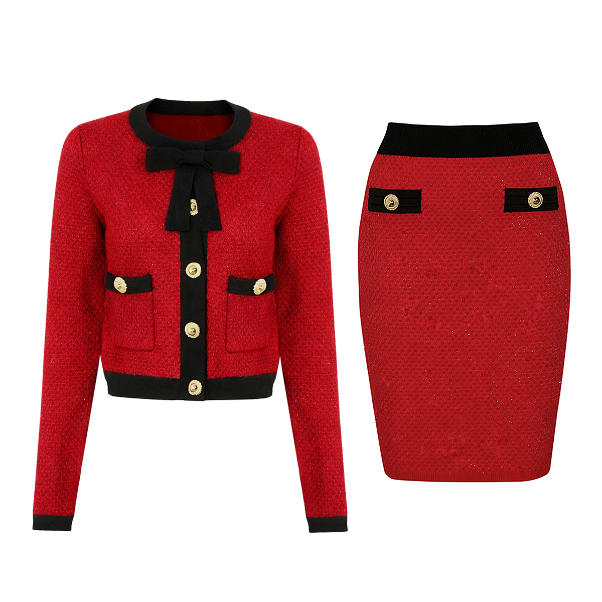 red suit