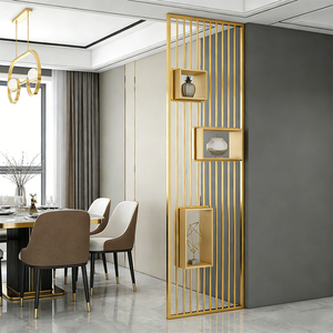 Decomonkey Paravento Divisorio Per Interni 225x172 Cm – 5 Ante In Legno Con Tela Astratta – Elemento D'Arredo Funzionale - 4