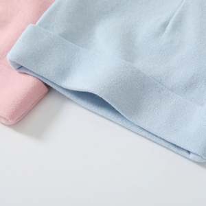 Gorro de Algodón de Doble Capa de Color Sólido para Bebés, Gorro de Recién Nacido para Niños de 0 a 1 Año - Product Image 2