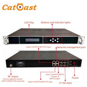 Catcast 24 in 1 CATV isdbt Modulator IP TO 24 carriers with 6M Bandwidth 2K/4K/8K Transmission qpsk/16QAM/64QAM กลุ่มดาว - Product Image 2