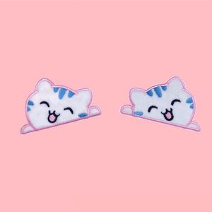 NEW ARRIVAL Custom Self Adhesive /iron on Kawaii Cat Paw Embroidered Patches for Clothing Bag Decoration - Product Image 6