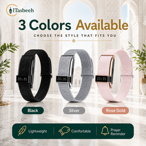 สายรัดข้อมือสำหรับสวดมนต์อิสลามพร้อมตัวระบุทิศกิบลัต กันน้ำระดับ IP67 เชื่อมต่อบลูทูธสำหรับการสวดมนต์ประจำวันในมัสยิด - Product Image 3