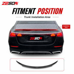 Aileron de coffre ZESON en fibre de carbone style <span class=keywords><strong>BRABUS</strong></span> B pour <span class=keywords><strong>Mercedes</strong></span> Benz Classe E W214 2024-2026 - Product Image 5