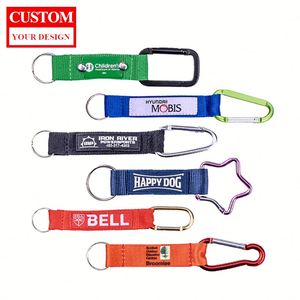Moschettoni da <span class=keywords><strong>Arrampicata</strong></span> con Cinturino da Polso Personalizzabili con Logo, Portachiavi Promozionali con Cordino in Poliestere - Vendita all'Ingrosso - Product Image 1