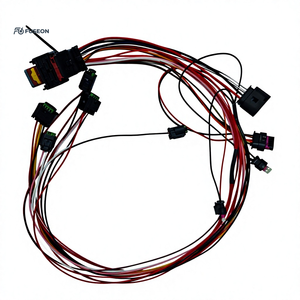 Faisceau de câblage de capteur de carrosserie automobile, multi-branques, avec gaine tressée, faisceau de câblage personnalisé, usine OEM, 12V 24V - Product Image 2