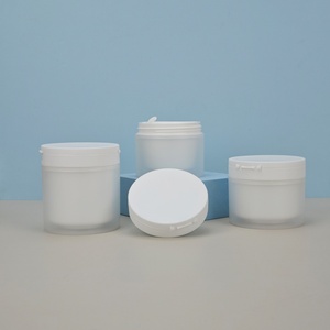 Pots à lotion blancs givrés avec couvercles et cuillères pour masque capillaire, masque facial, crème nettoyante 100g 120g 150g - Product Image 5