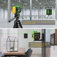 Niveau laser numérique Huepar M03CG Mini, 12 lignes, niveau laser 3D, machine de nivellement, croix verticale, auto-nivellement