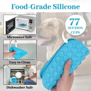 Serviette de vaisselle en silicone personnalisée pour chien coussin à lécher pour chien