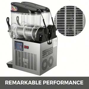 <b>Slush</b> Making <b>Machine</b> 12l*2 Tanks Snow Frozen Drink Slushy Maker - Product Image 3